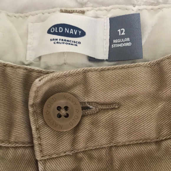Old Navy khaki cargo boys shorts size 12 - Picture 2 of 8